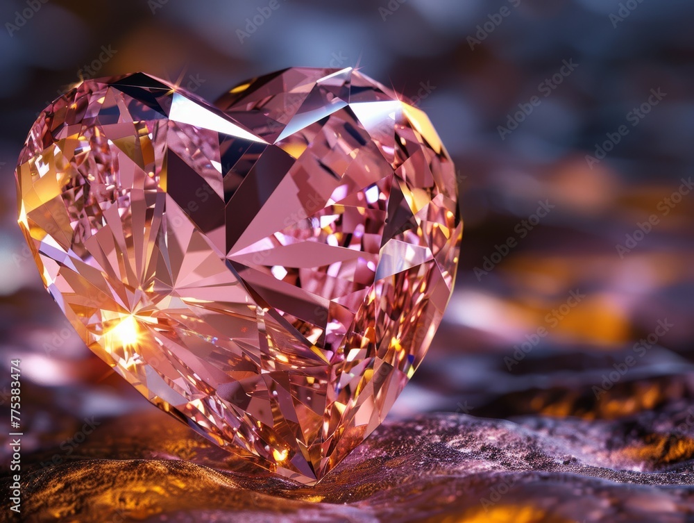 Pink Heart Diamond Luxury