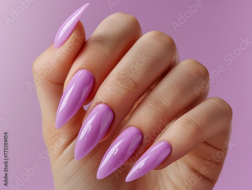 Glamour Hand Lilac Nail Polish