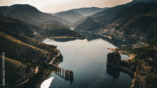 Spanish reservoir In Sierra Nevada, Spain photo