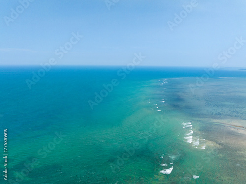 Scenery of offshore shoals in Wenchang  Hainan  China