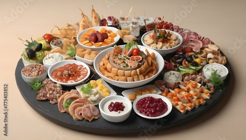 Delicious-Mouthwatering-Food-Platter-With-A-Varie-
