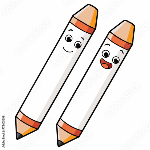 Pencil Cartoon Vector 