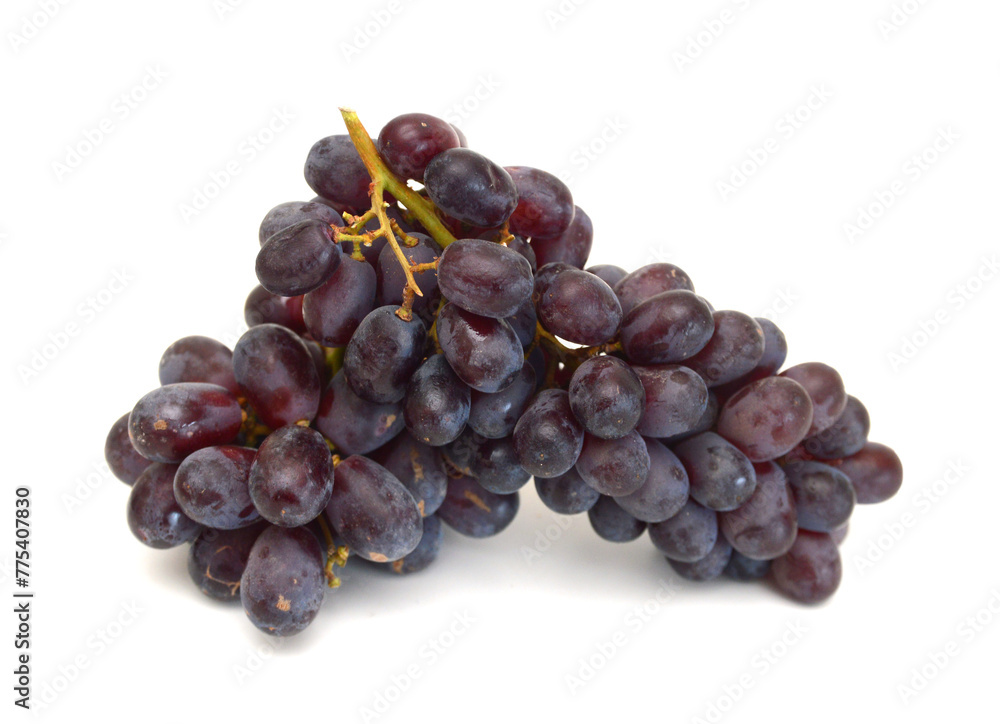 Bunch of red grapes Isolated on white background. Bunch of red grapes Isolated on white background.