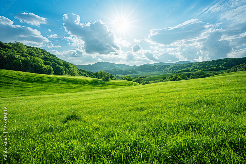the landscape of a vast meadow for computer wallpaper, or the texture of the view outside the window for visualization, generative AI the landscape of a vast meadow for computer wallpaper, or the texture of the view outside the window for visualization, generative AI