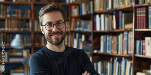 professor in the library Generative AI