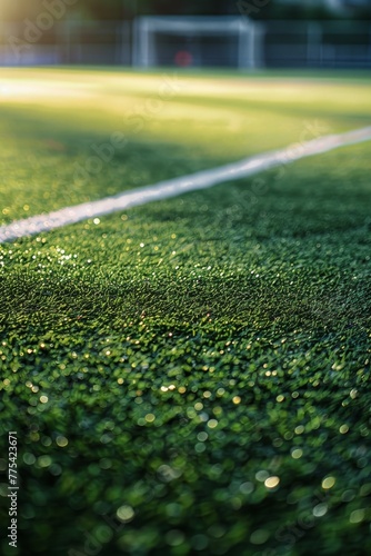 lawn and football field markings Generative AI © València