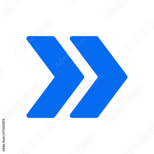 Double arrow vector icon illustration
