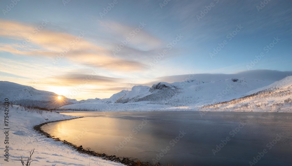 water snow landscape mountain north travel winter blue arctic nature
