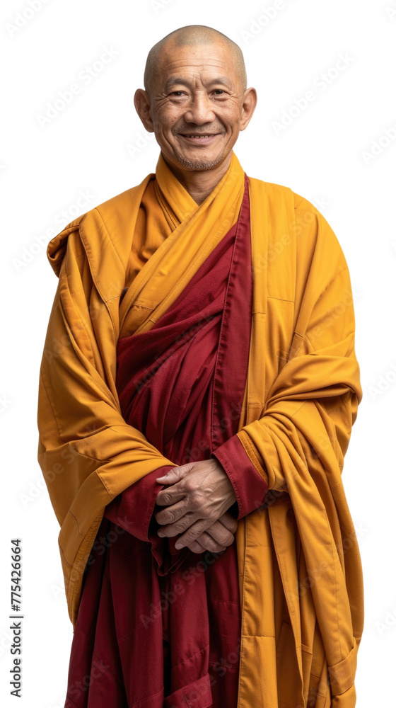 Smiling Tibetan Monk