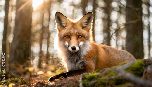 red fox in the forest © Aedan