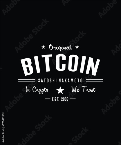  Stylish , fashionable and awesome Bitcoin typography art and illustrator, Print ready vector handwritten phrase Bitcoin T shirt hand lettered calligraphic design. Bitcoin Vector illustration bundle.
