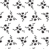 Floral pattern. Seamless vector ornament for wallpapers or textile. A set of flowers and leaves. Floral compositions. Flower bouquets