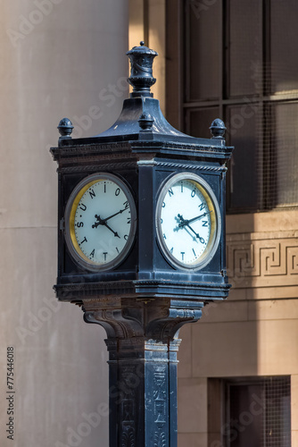 Exterior architecture details of Toronto Union Station, Canada photo