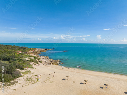 Rocks in the middle corner of Qizi Bay, Changjiang, Hainan, China photo