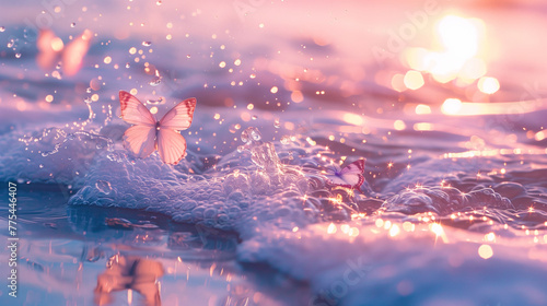 butterfly in the water