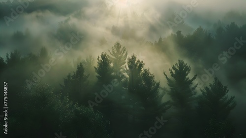 morning fog and a forest © Ziyan