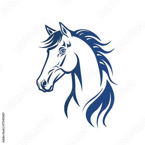 horse silhouette isolated on transparent background