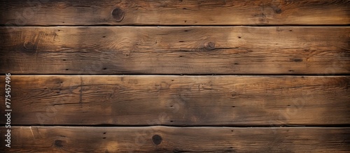 Close-up view of a rustic wooden wall showcasing numerous horizontal wood planks creating a textured surface photo