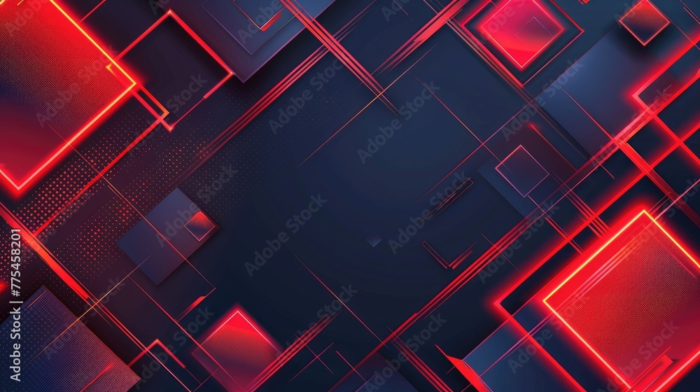 Abstract geometry infused with vibrant neon hues, Ai Generated. Abstract geometry infused with vibrant neon hues, Ai Generated.