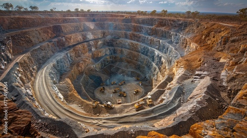 Australian Outback Diamond Mine: Workers Excavate Earth's Valuable Treasures
