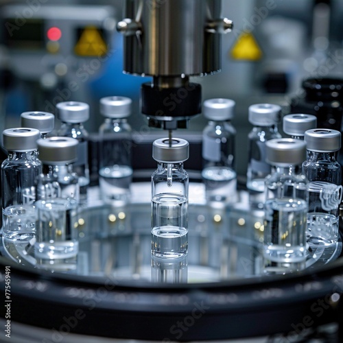 Detailed exploration of a modern pharmaceutical factory's medical ampoule production line, highlighting precision, innovation, and the importance of quality in medication manufacturing