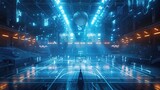 Futuristic Sports Arena: A Modern Theater of Augmented Reality Competition