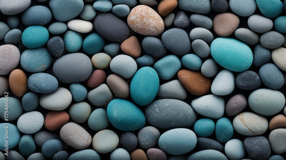 Beach pebbles. Blue, green and turquoise toned stones. Beautiful nature background image on black. Layer of pretty aesthetic rocks. Creativity with natural objects. Creative art design project idea Beach pebbles. Blue, green and turquoise toned stones. Beautiful nature background image on black. Layer of pretty aesthetic rocks. Creativity with natural objects. Creative art design project idea