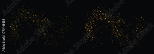 Confetti abstract gold glitter luxury background