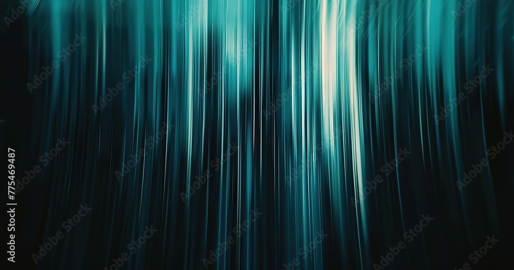 blurred cyan vertical lines on a black background 