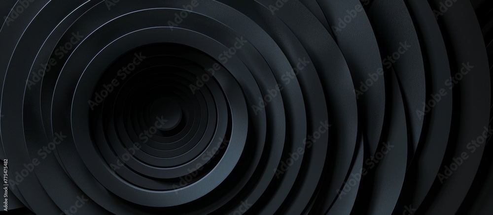 Circular object on a black background Circular object on a black background