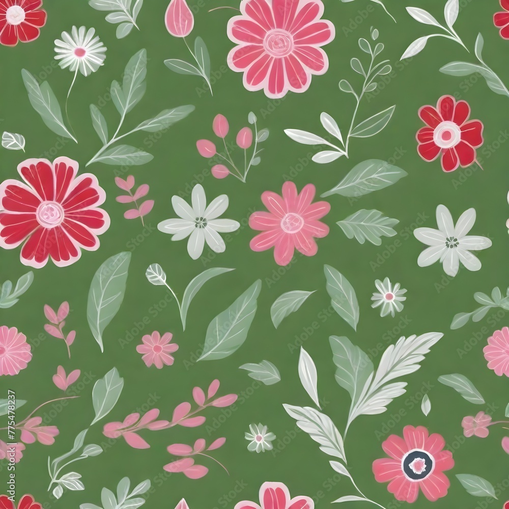 seamless pattern with flowers seamless pattern with flowers