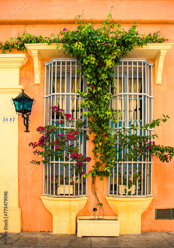 Windows in Cartagena Colombia