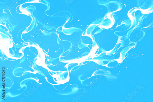 空に舞う煙のような爽やかな青い抽象的背景