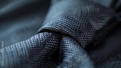 Dark Grey Tie Close-Up