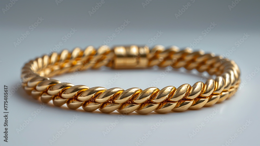 gold rope bracelet white background gold rope bracelet white background