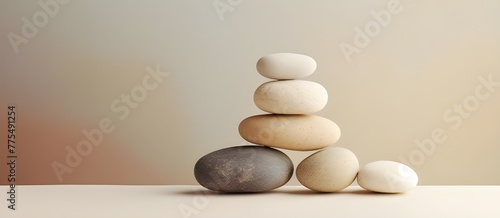 A stack of white stones with one that says'zen'on it. Zen Stones A Stack of Tranquility