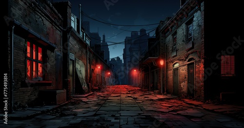 illustration background  night scene