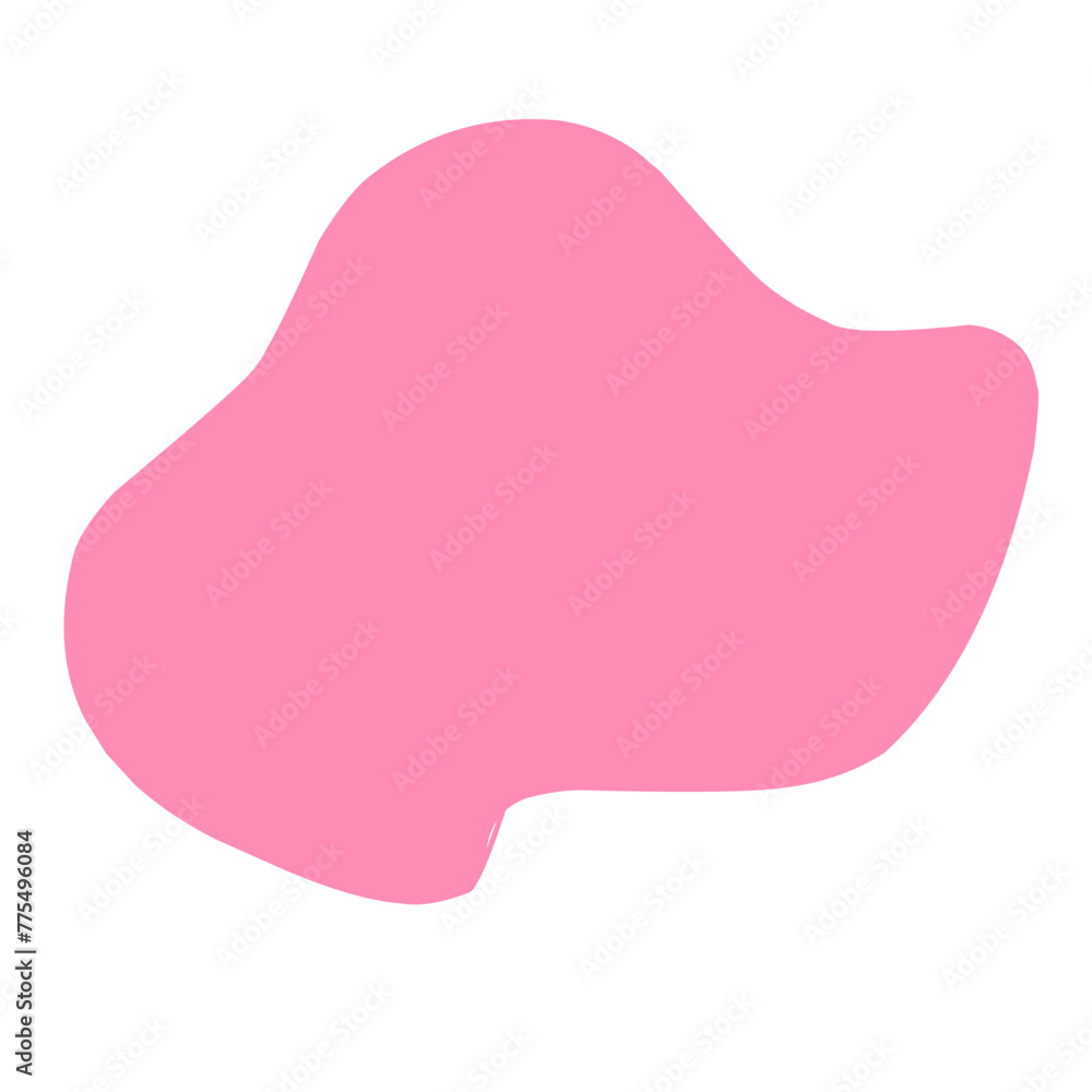 pink blob shape pink blob shape