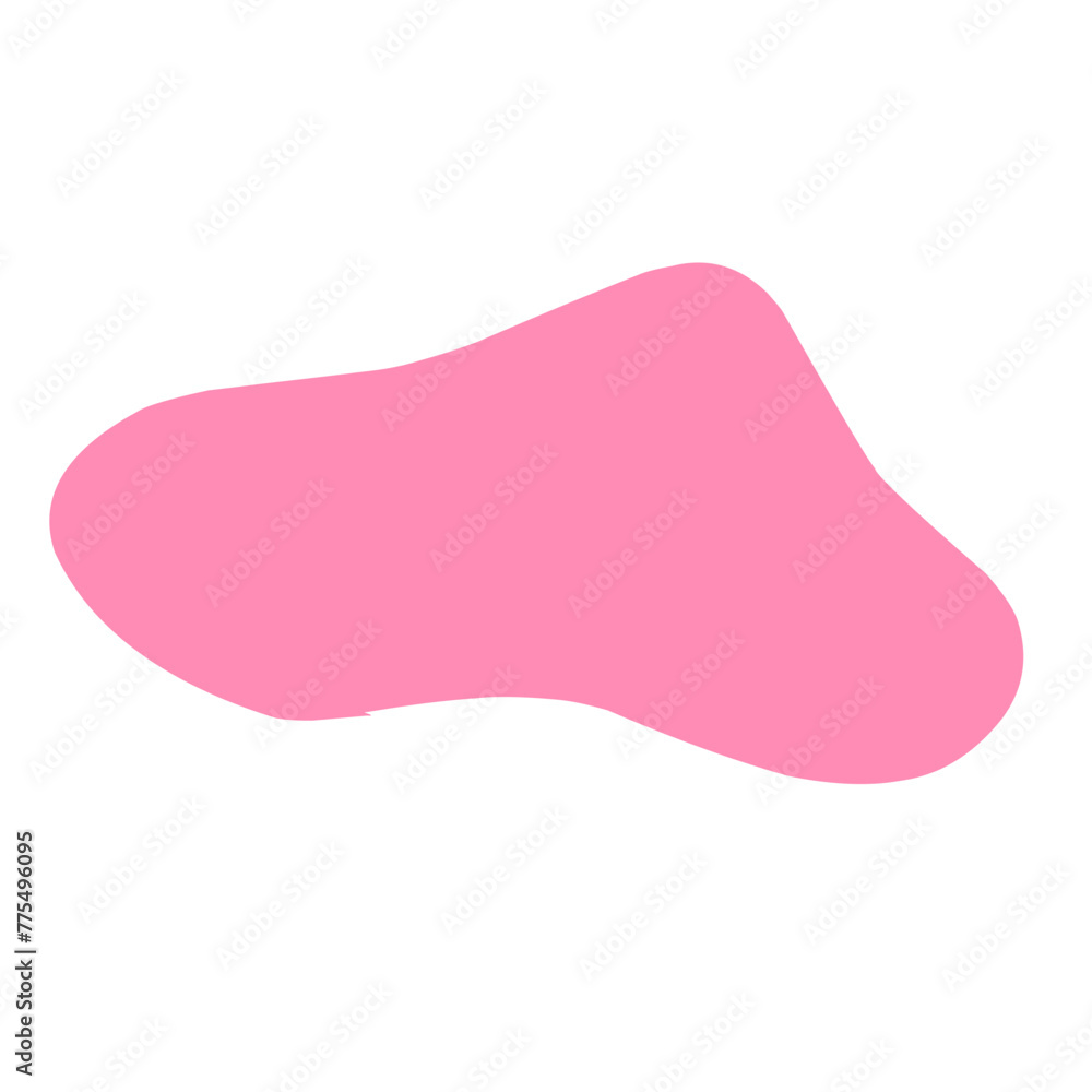 pink blob shape pink blob shape
