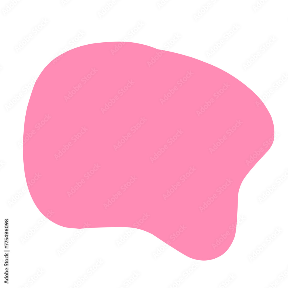pink blob shape pink blob shape