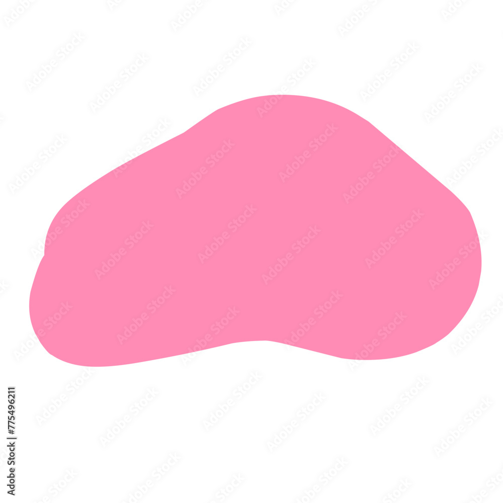 pink blob shape pink blob shape