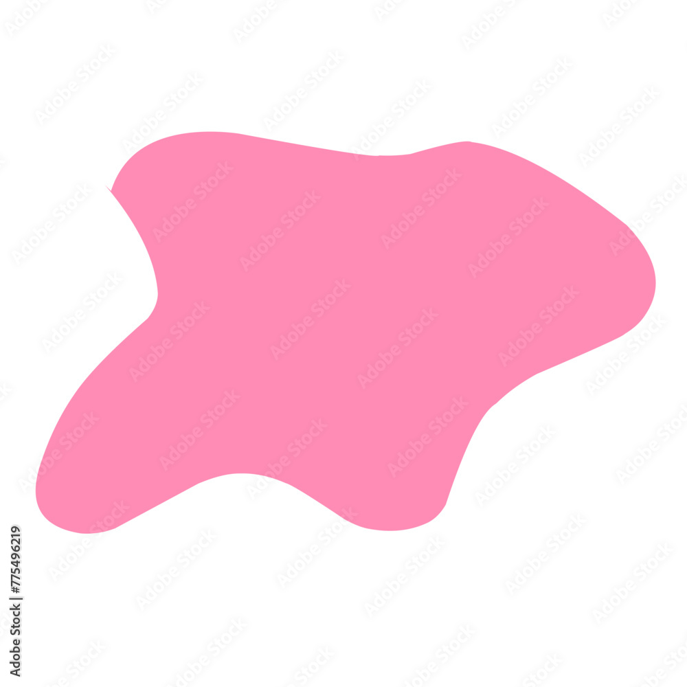 pink blob shape pink blob shape