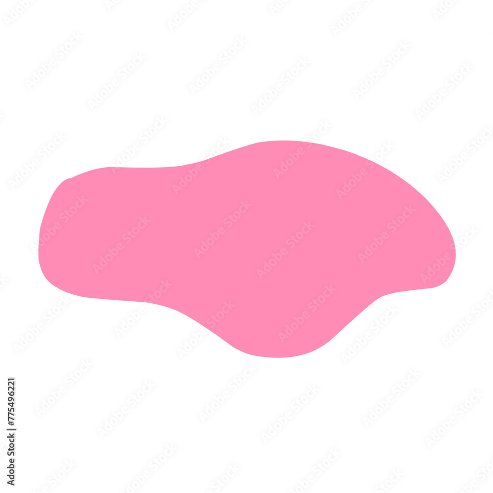 pink blob shape pink blob shape
