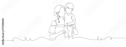Mother and son vector design 2 eps