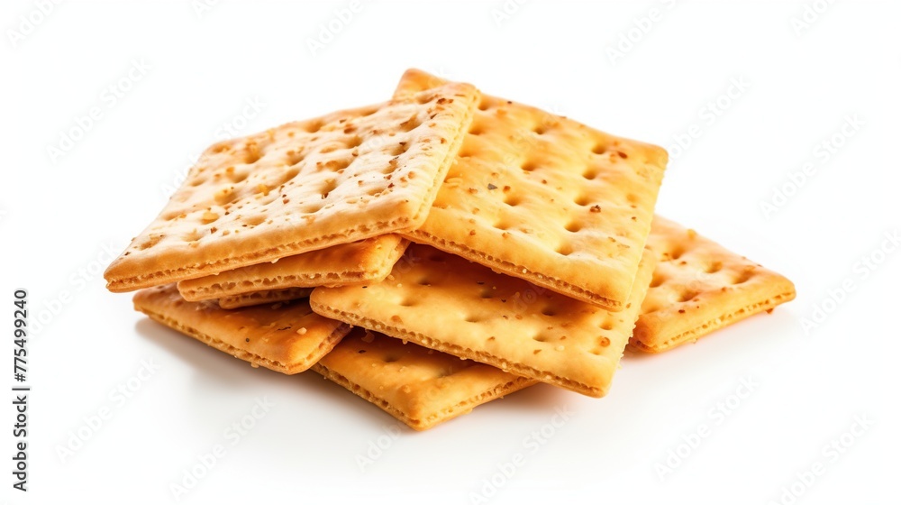 crackers isolated on white crackers isolated on white