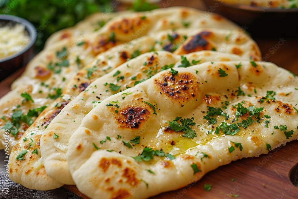 Plain Naan, Garlic Naan, Butter Naan, Cheese Naan, Peshawari Naan
