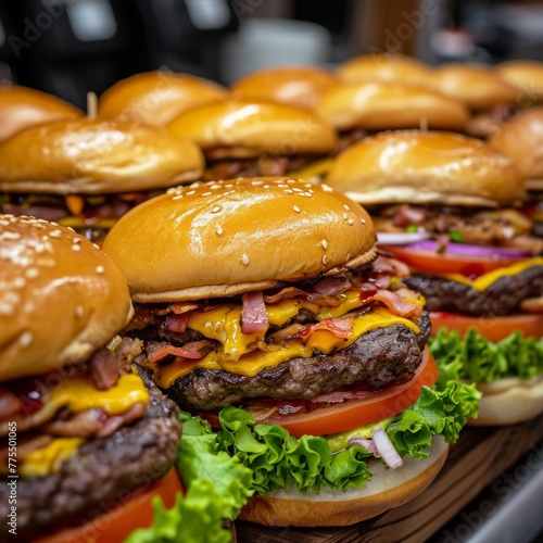 A Plentiful Assortment of Multiple Burgers: Your Culinary Adventure Awaits