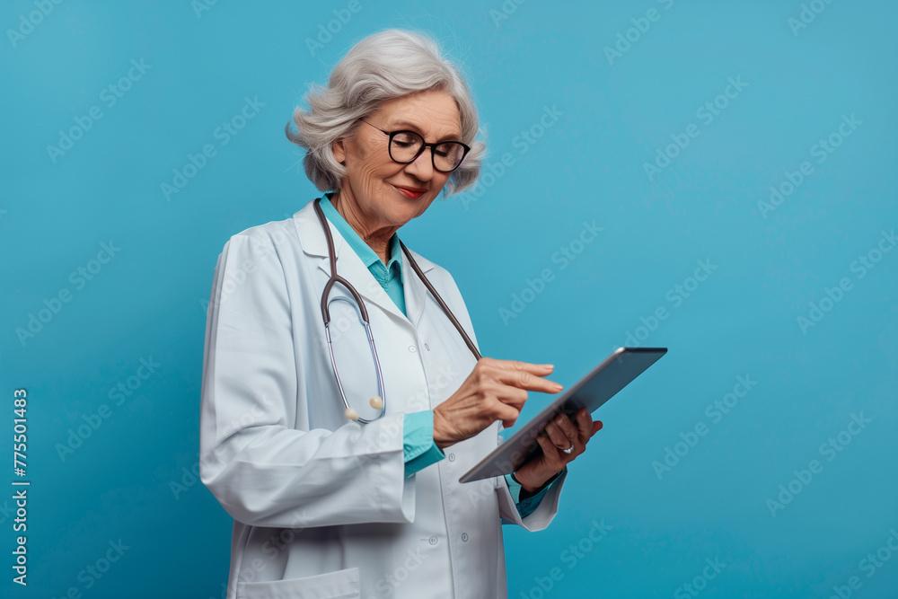 doctor with clipboard .Generative AI doctor with clipboard .Generative AI