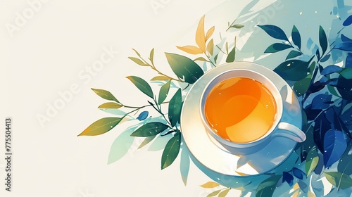 紅茶と茶葉のテクスチャー8
