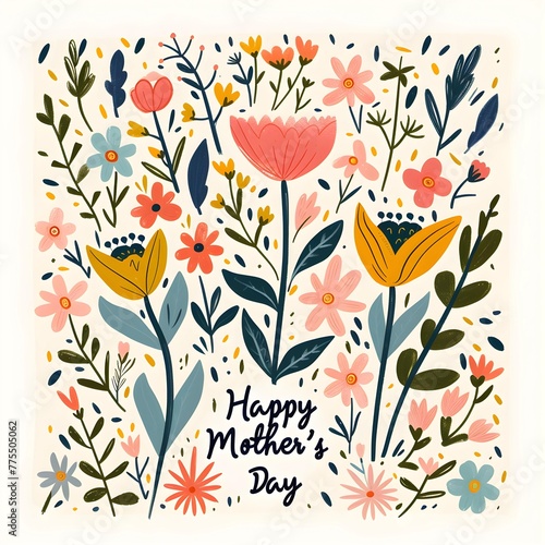 floral greeting card